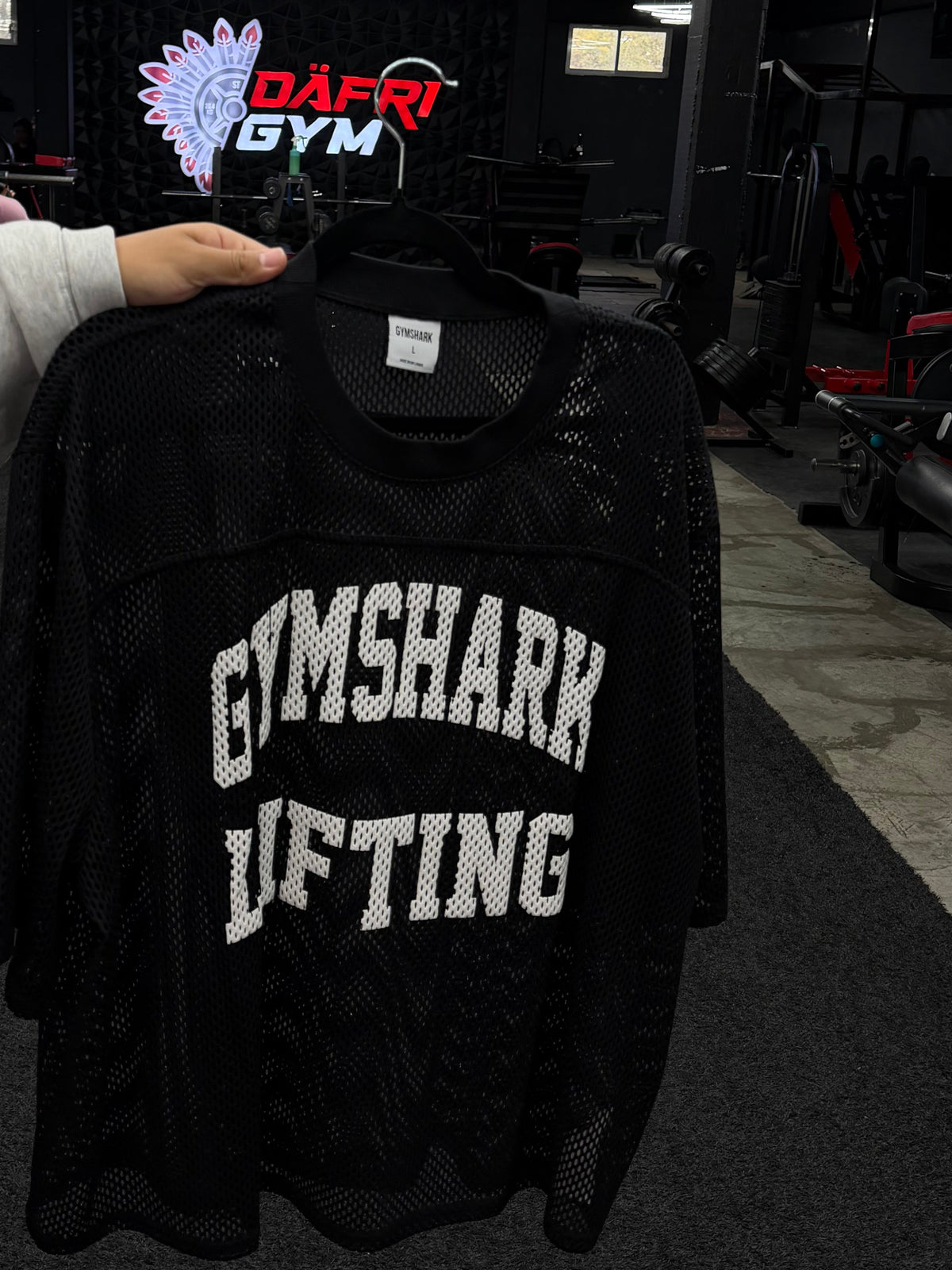 Gymshark Mesh Oversized
T-Shirt - Black