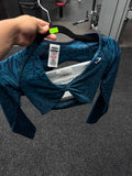 Gymshark Adapt Animal
Long Sleeve Crop Top - Navy/Brand Blue