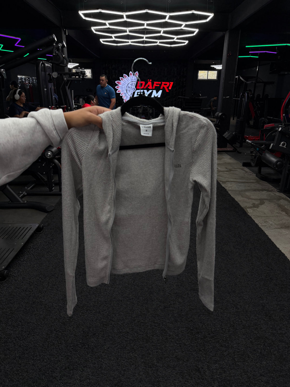 Gymshark Super Soft Zip
Through Hoodie - Light Grey Core Marl