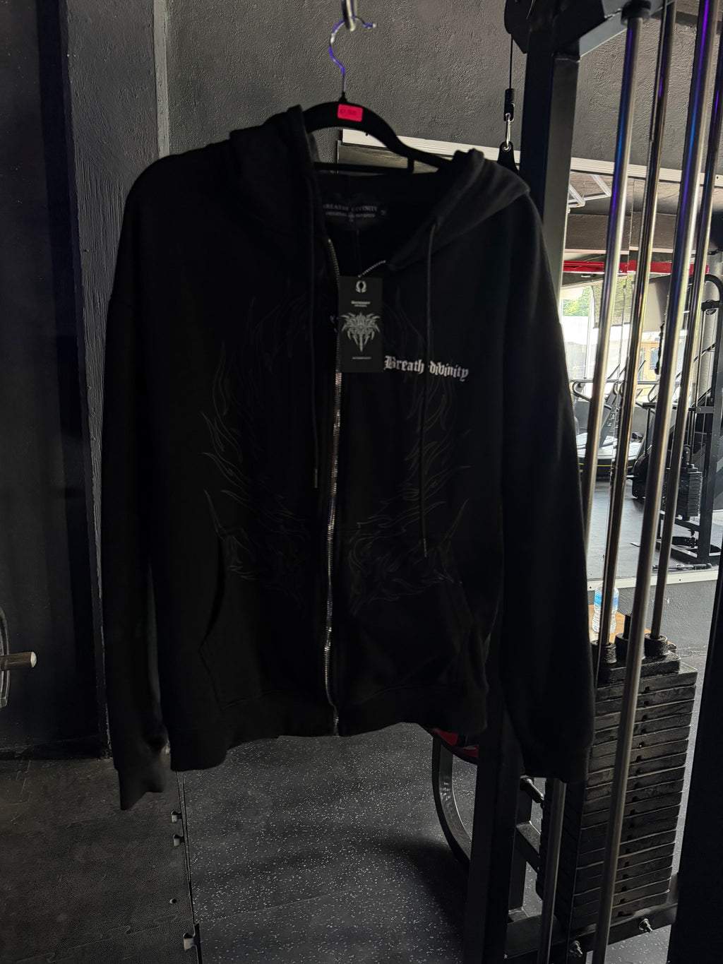 Elegant Oversized Zip-up
Hoodie [VOID BLACK]