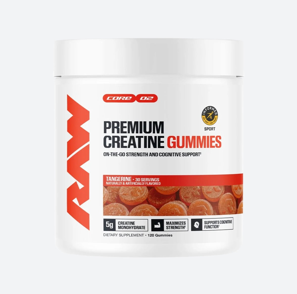 Creatine Gummies
30 Serv / Tangerine